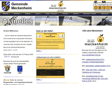 Tablet Screenshot of meckenheim-pfalz.de